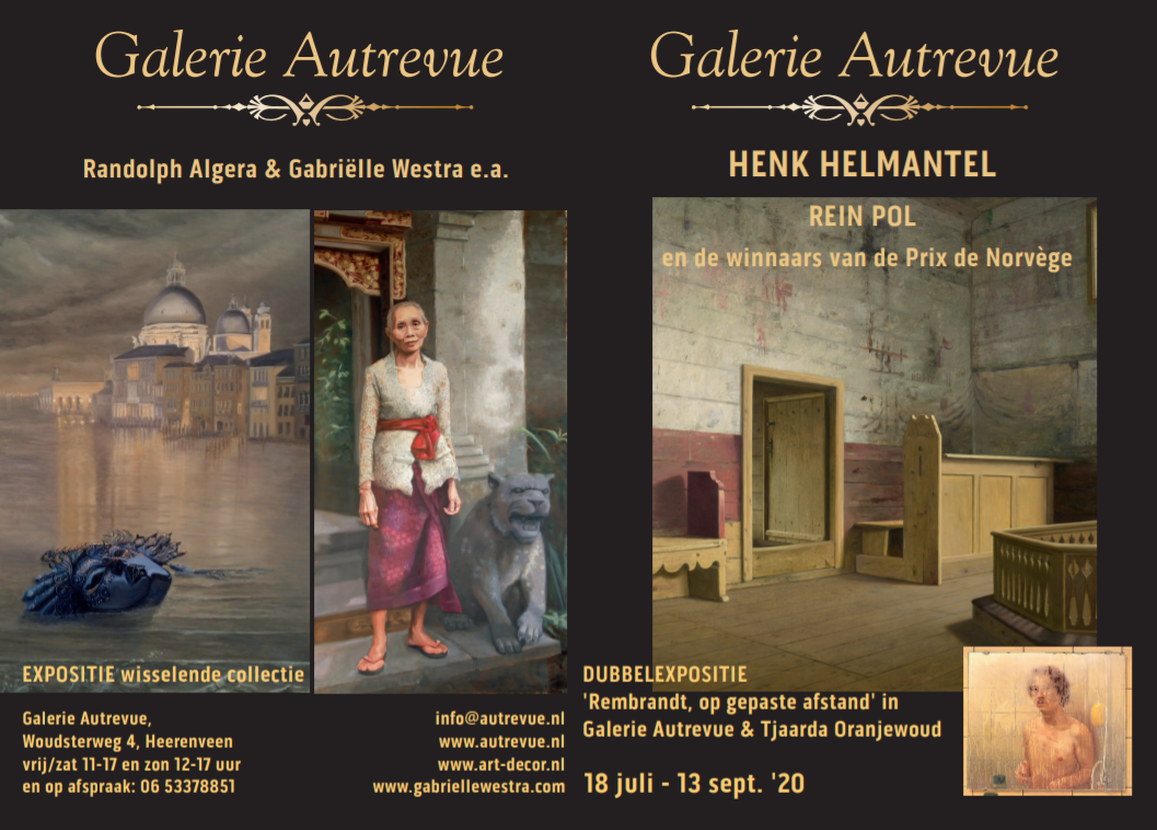Afbeelding folder helmantel buitenkant k brochure van expositie