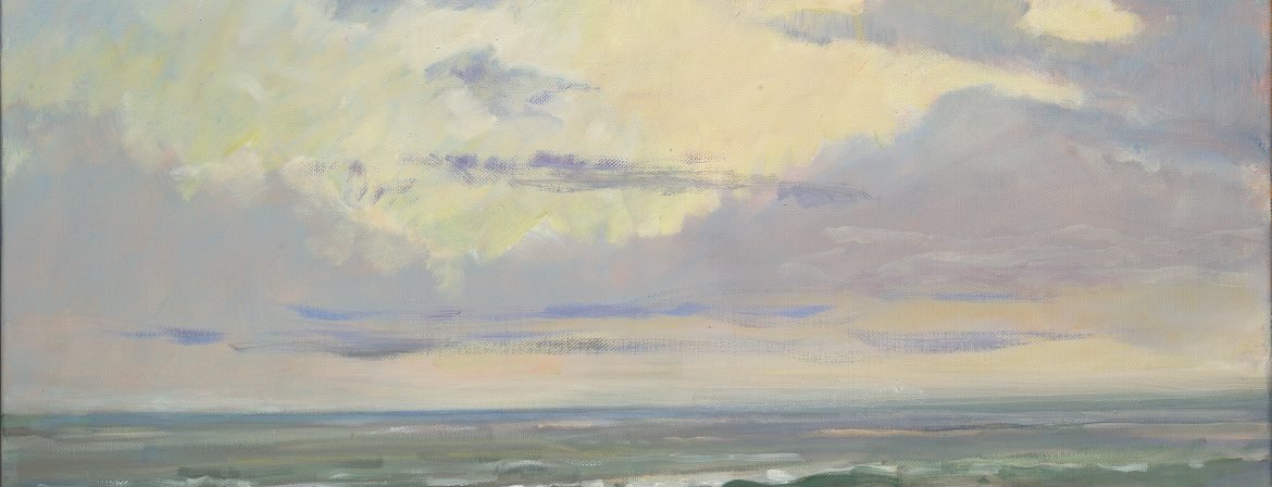 Ochtendstemming aan zee #oilpainting door Jan van Loon