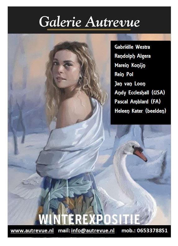 Nemesis poster met kunstenaars en sites info poster winterexpositie 20 21 galerie autrevue