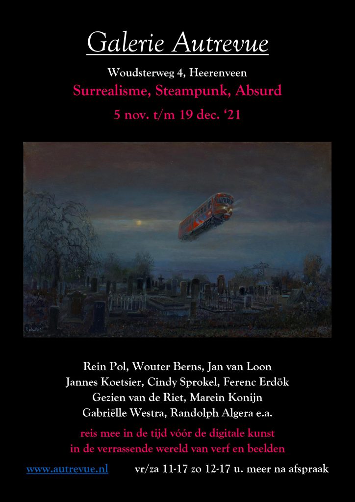 poster surrealisme, steampunk, absurd