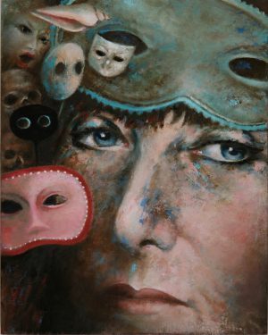 Clary Mastenbroek - zelfportret met maskers