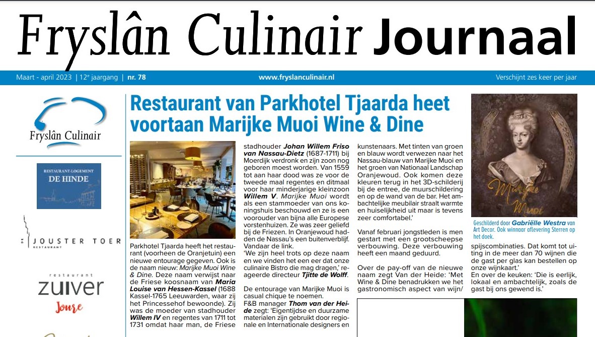 Marijke Muoi in Friesland culinair Journaal